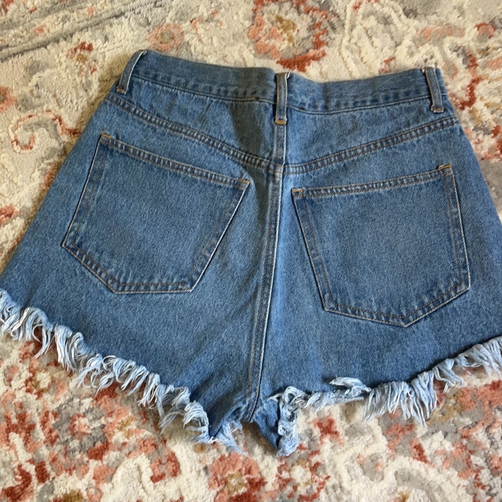 High Rise Denim Shorts - Picture 2 of 3